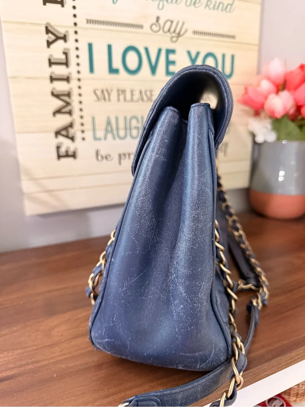 Navy Blue CHANEL Misia Camera Flap Lambskin Leather Quilted Shoulder Bag - Picture 11 of 14